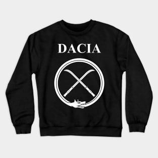 Ancient Dacia Dacian Draco and Falx Symbol Crewneck Sweatshirt